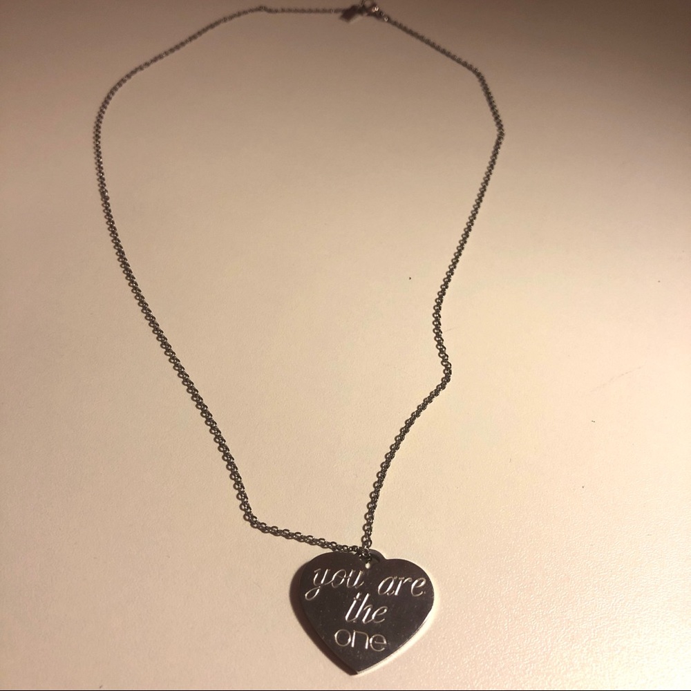 “I love you” “You are the One” girlfriend necklace
